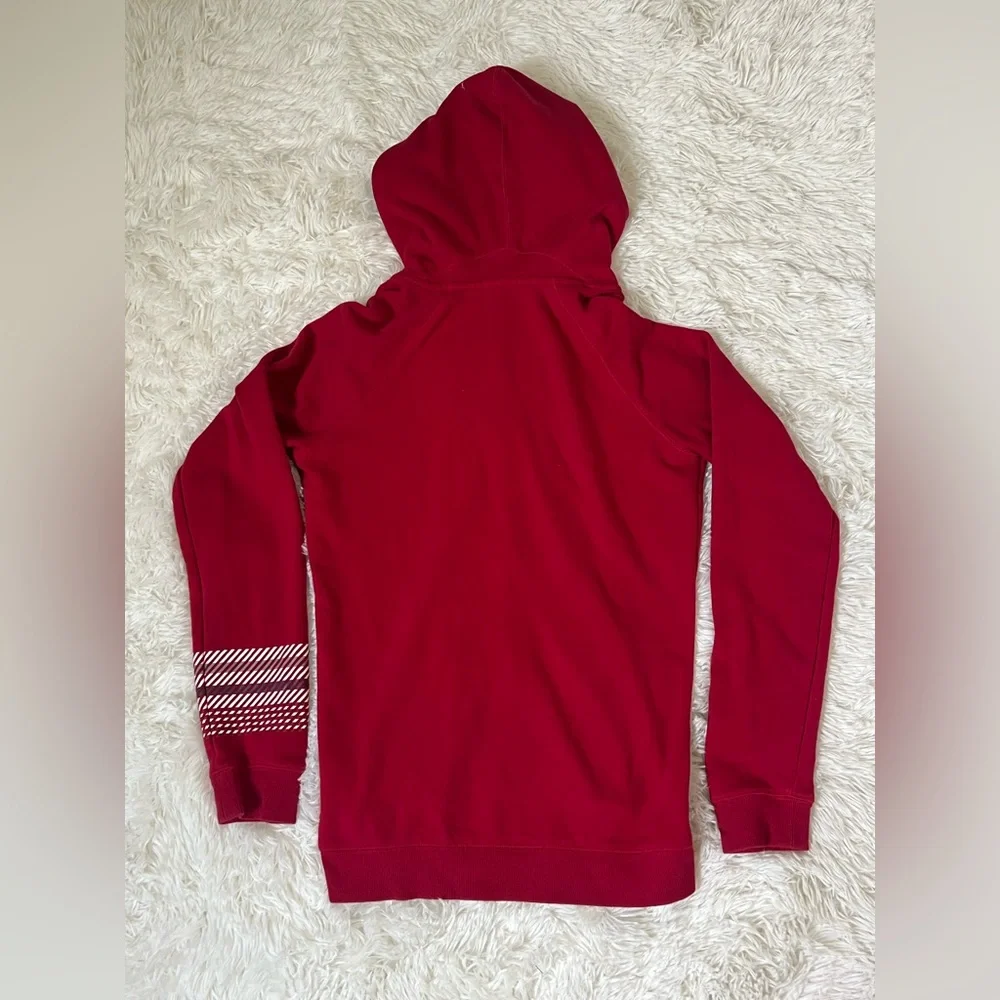 Canadiana Red Full Zip Hoodie Sweatshirt Youth XL (14–16) Canada Patch